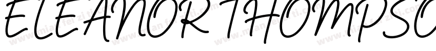 ELEANOR THOMPSON字体转换